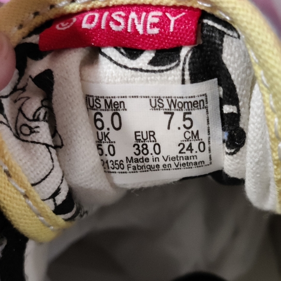 Disney Vans Unisex old school  80s size 7 1/2 - Picture 6 of 6